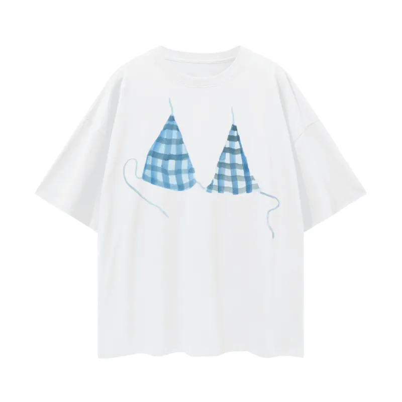Gingham Bikini Oversize Tee sold by Maku the Label