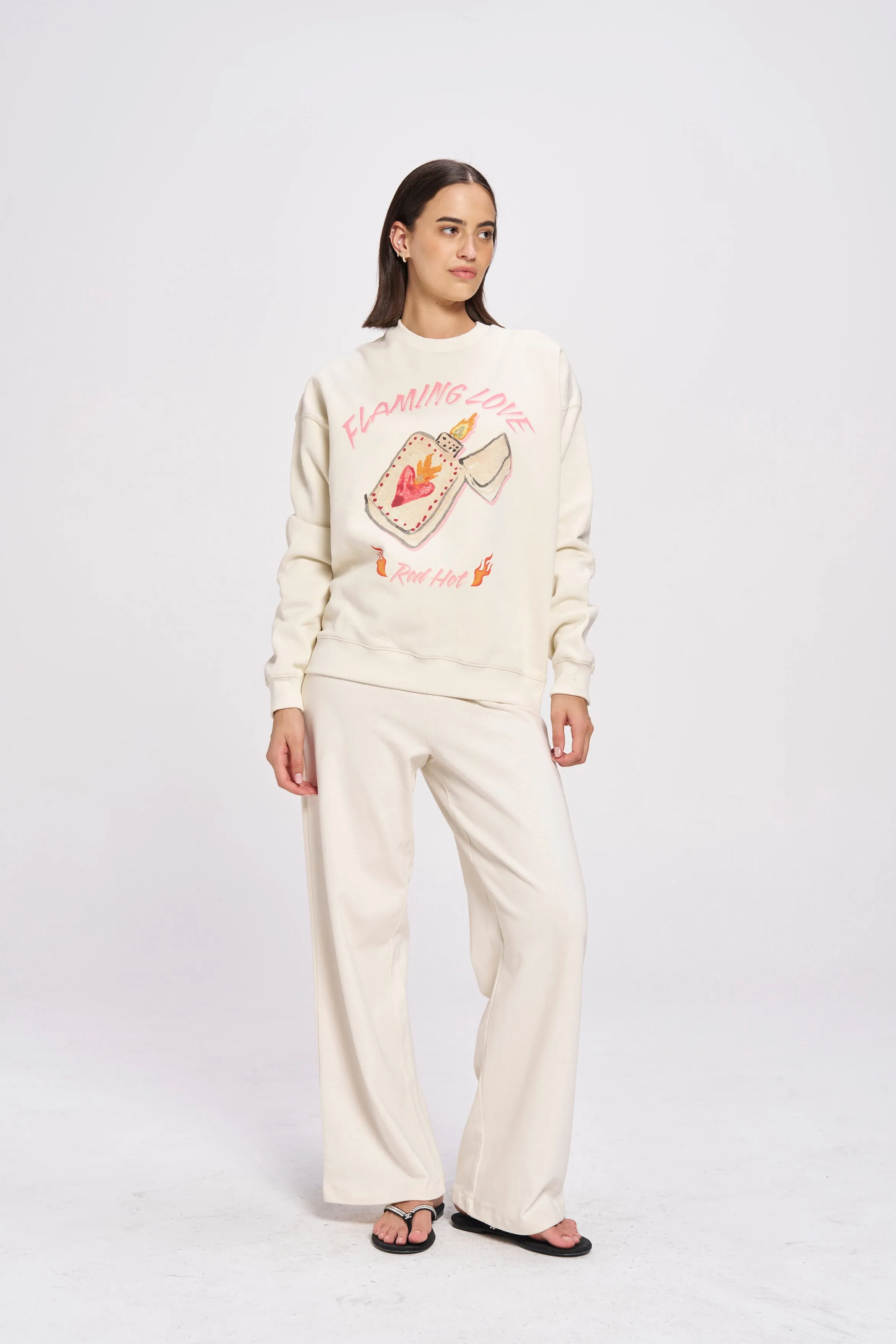 Flaming Love Crew sold by Maku the Label product image thumbnail 2