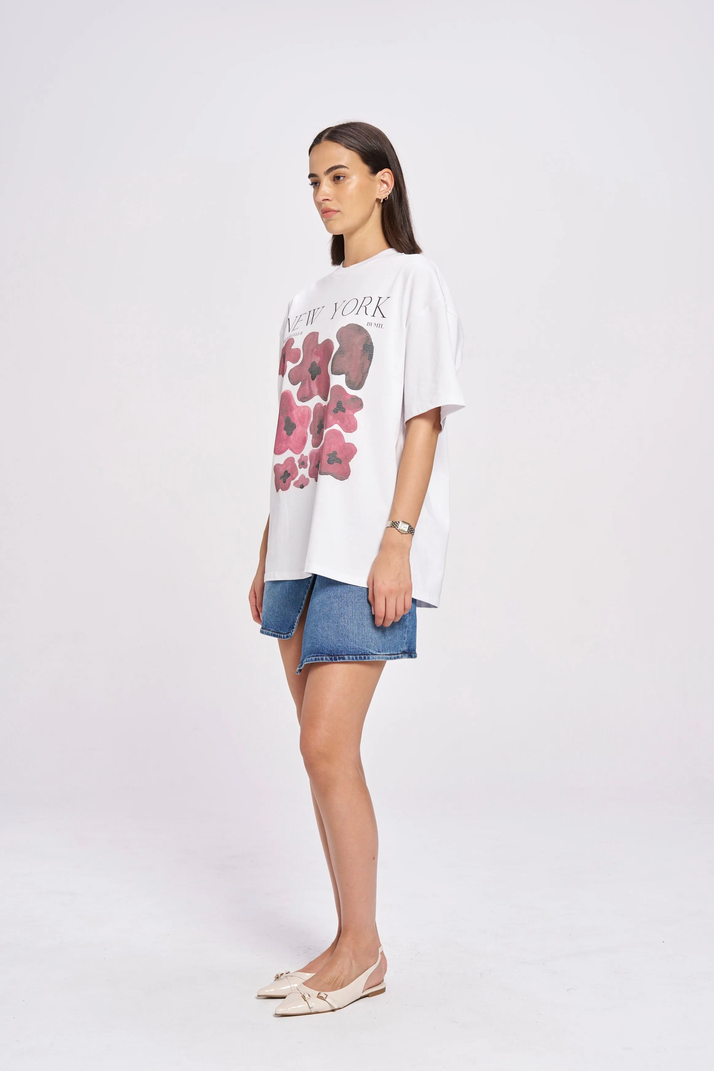 New York Fleur Tee sold by Maku the Label product image thumbnail 2