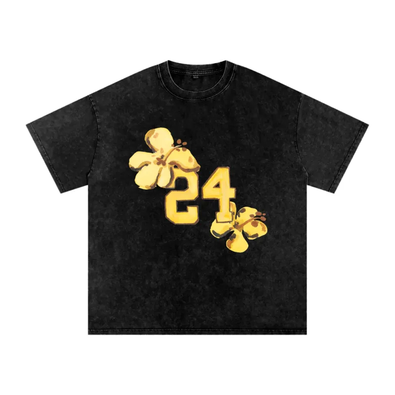 Sports Flower Snow Wash Tee sold by Maku the Label
