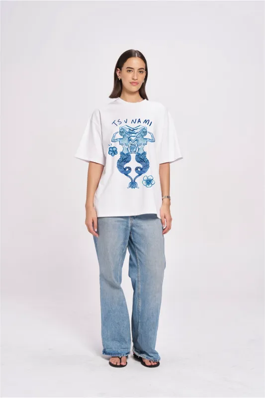 Tsunami Maiden Tee sold by Maku the Label