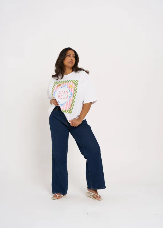 Ciao Bella Oversize Tee sold by Maku the Label