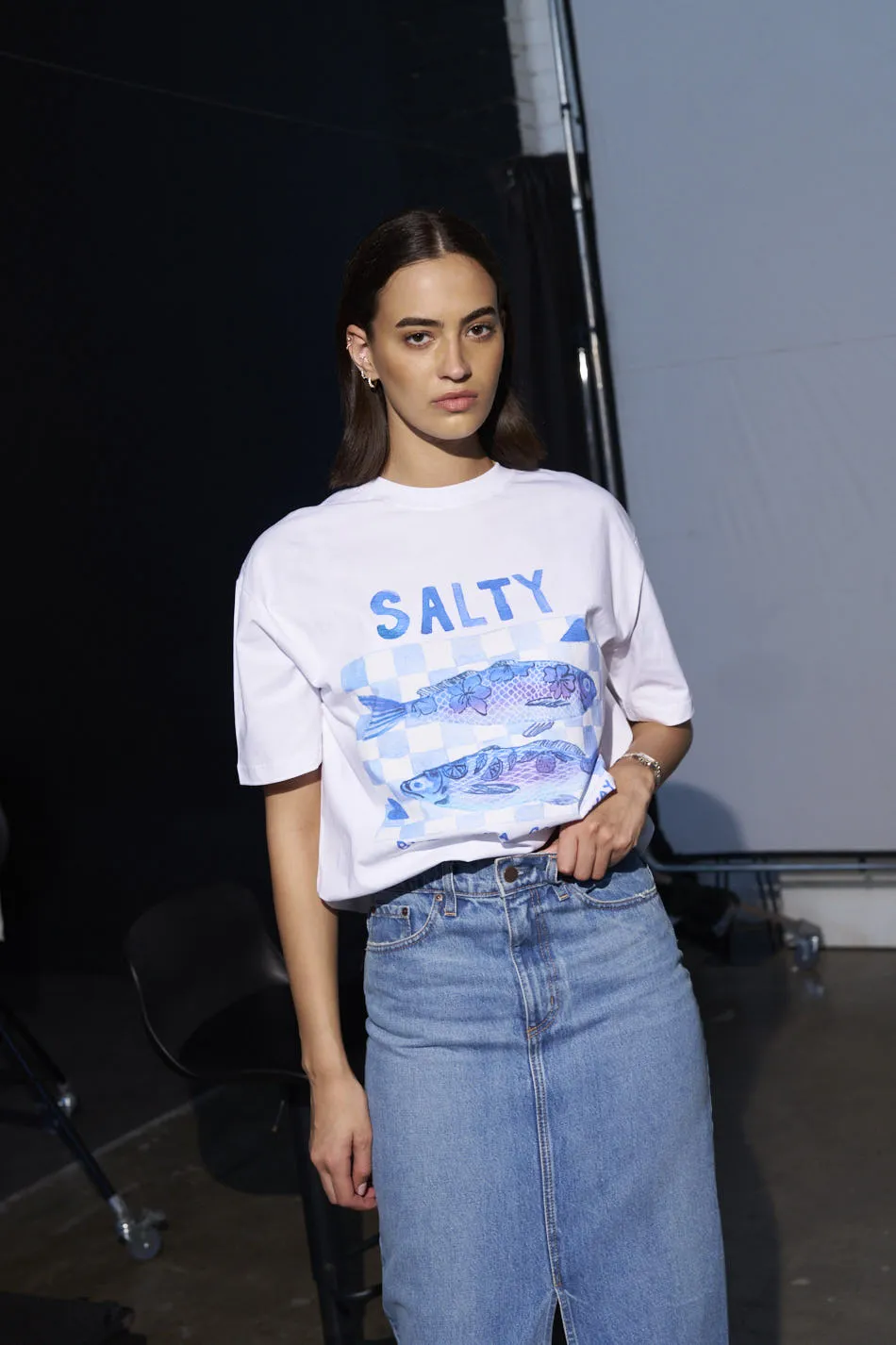 Salty Oversize Tee sold by Maku the Label
