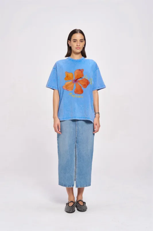 Le Fleur Tropical Oversize T-Shirt sold by Maku the Label