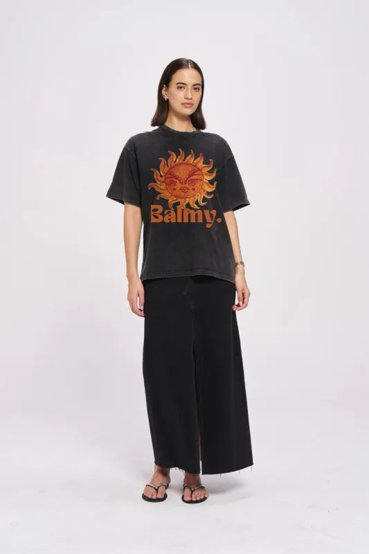 Balmy Acid Wash Oversize sold by Maku the Label