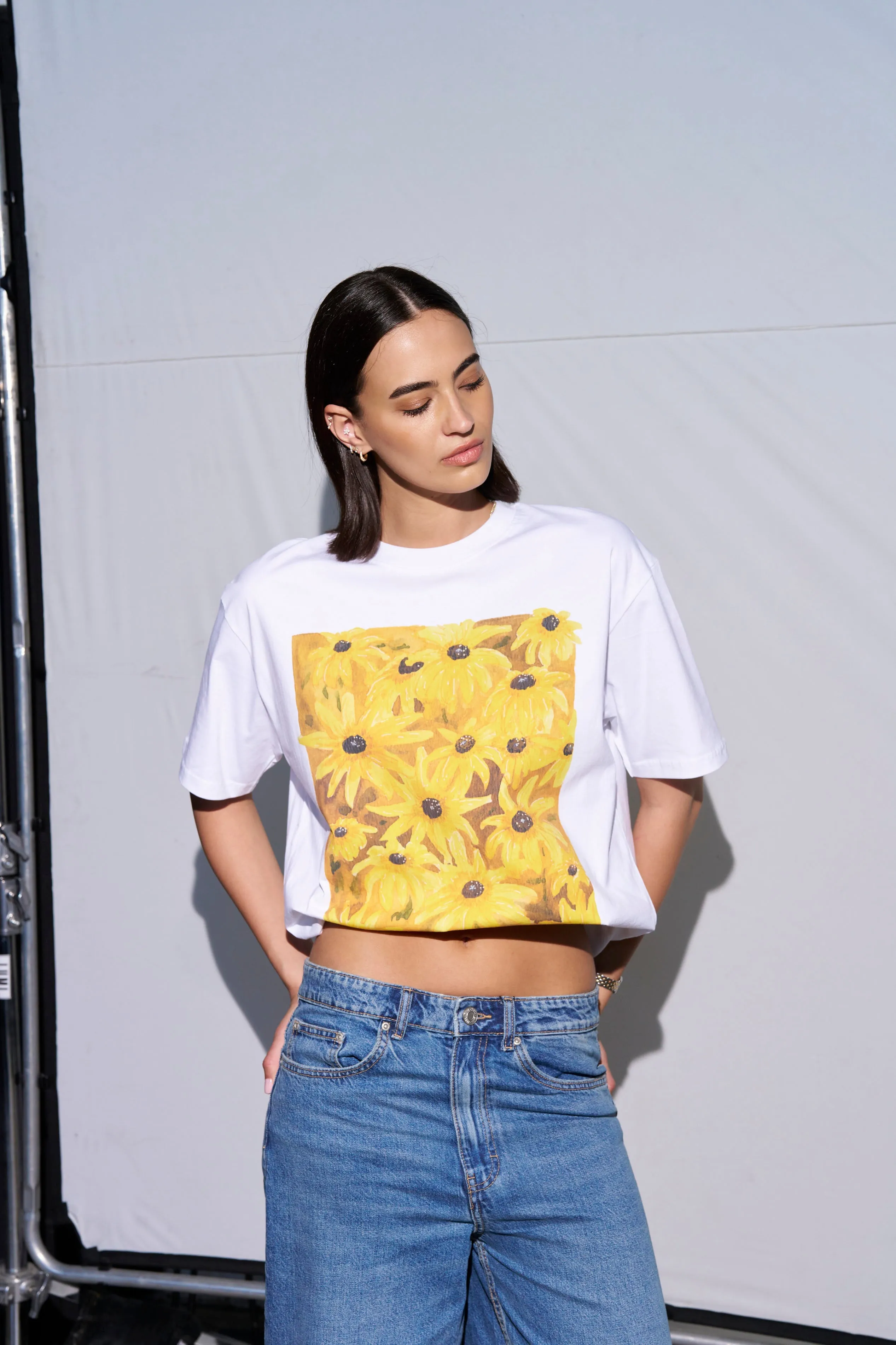 Sun Flower Oversize Tee sold by Maku the Label