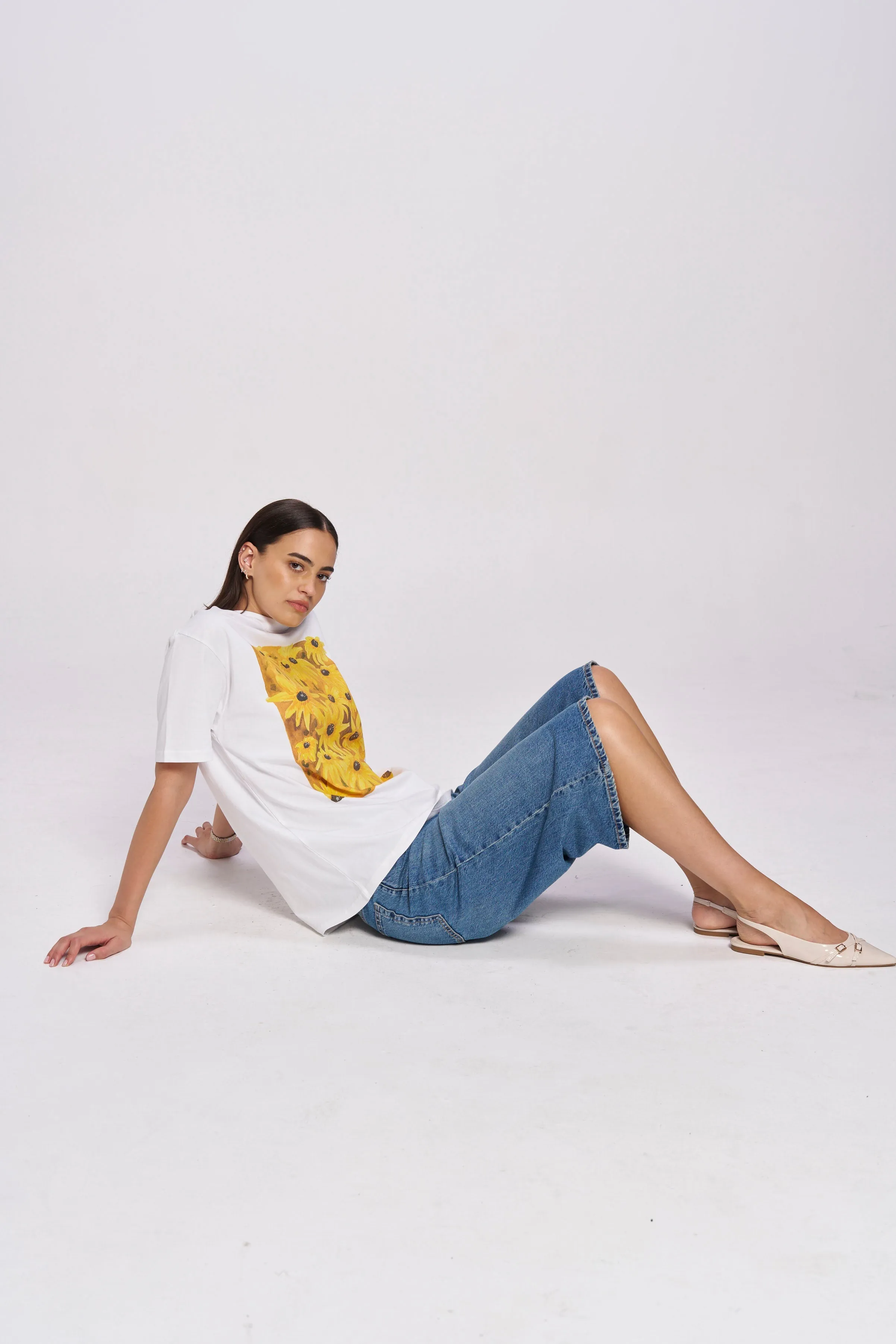 Sun Flower Oversize Tee sold by Maku the Label product image thumbnail 5