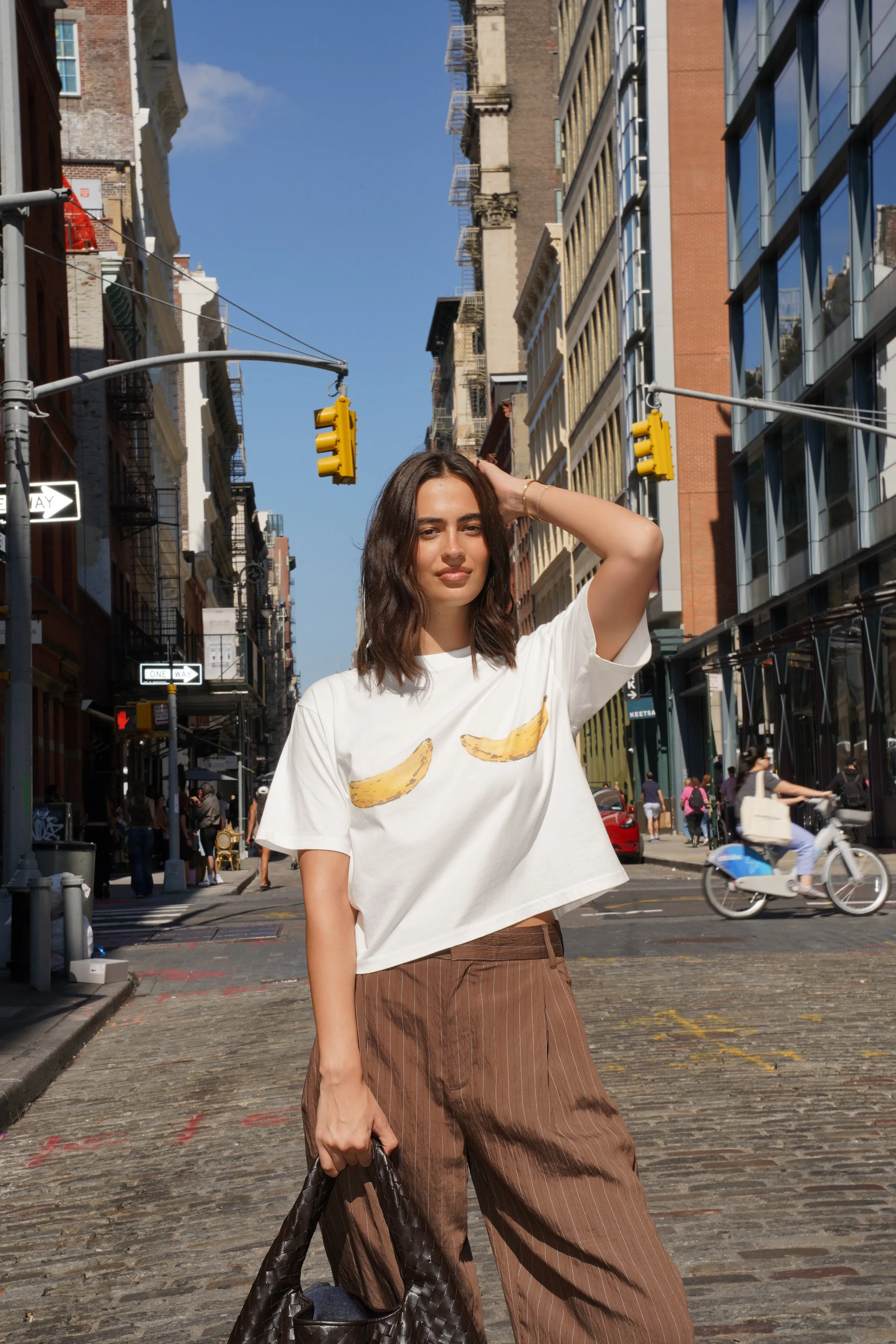 Banana Bra Boxy Crop Tee sold by Maku the Label