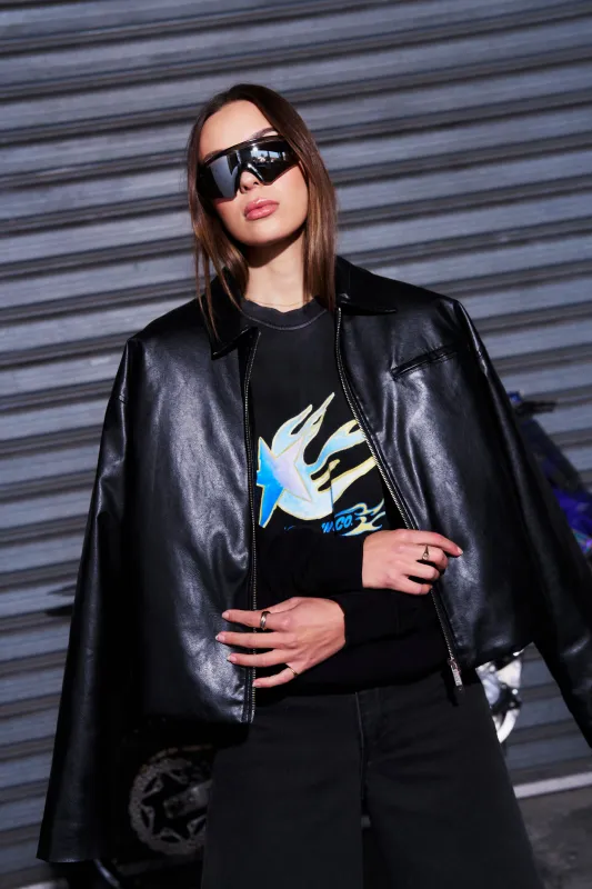 Racing Co Acid Wash Crew sold by Maku the Label