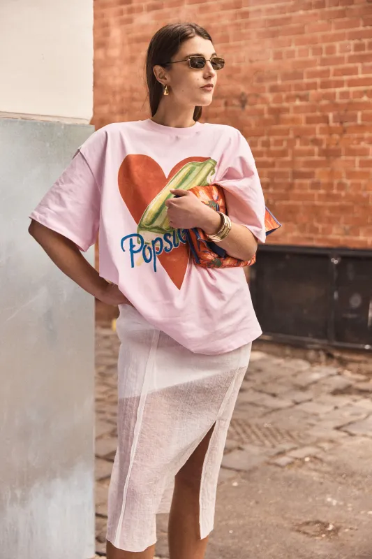 Popsicle Heart Oversize Tee sold by Maku the Label
