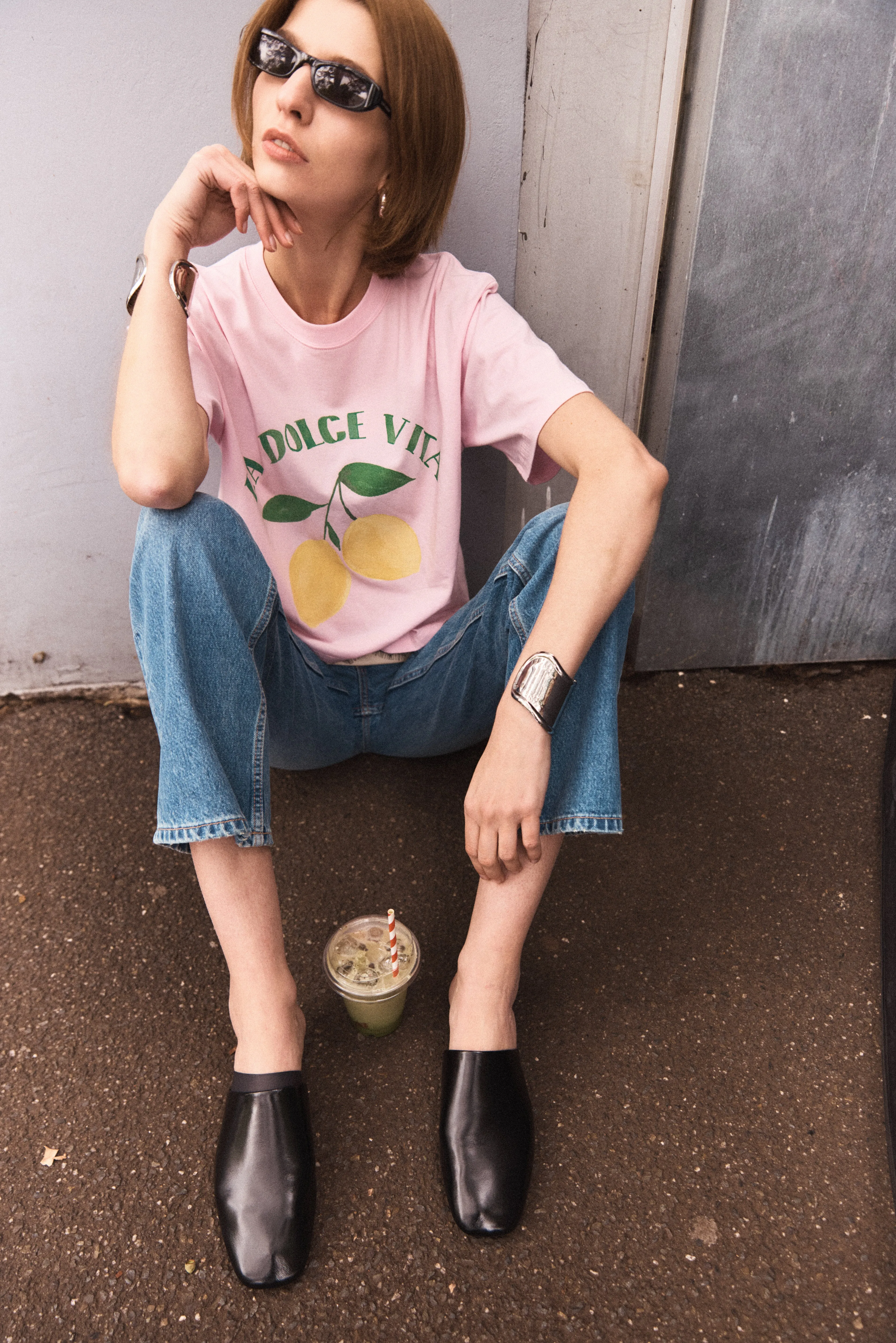 Lemon Dolce Vita Boxy Crop Tee sold by Maku the Label product image thumbnail 3