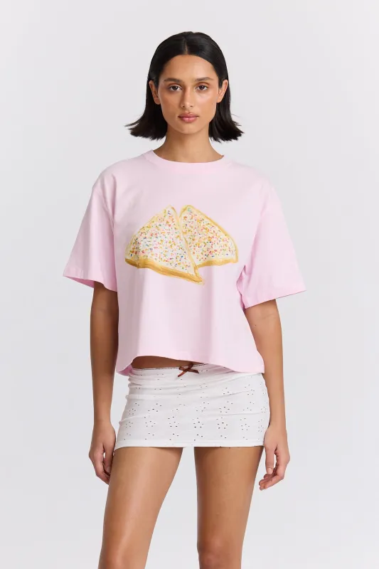 Fairy Bread Boxy Crop Tee sold by Maku the Label