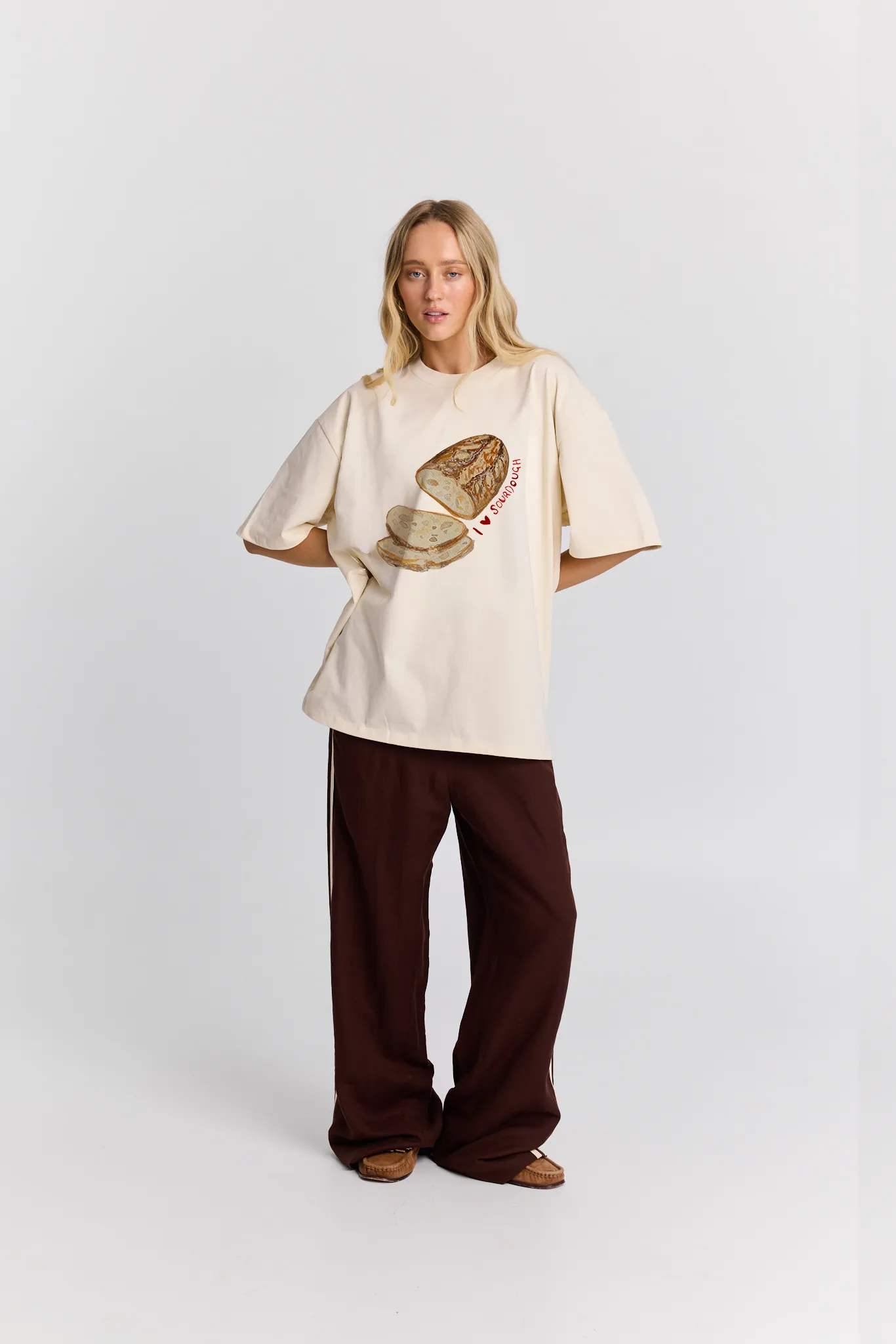 I Love Sourdough Boyfriend Tee sold by Maku the Label