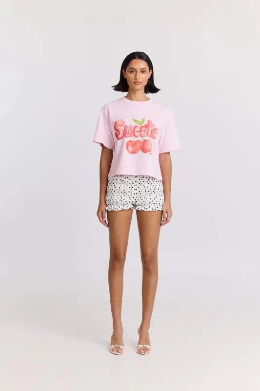 Sweetie Boxy Crop Tee sold by Maku the Label