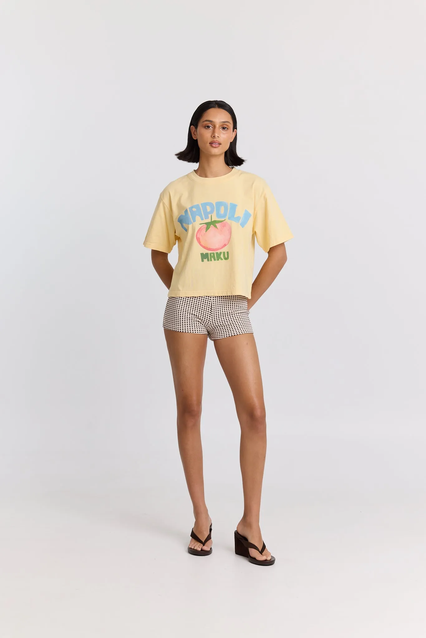 Napoli Boxy Crop Tee sold by Maku the Label product image thumbnail 3