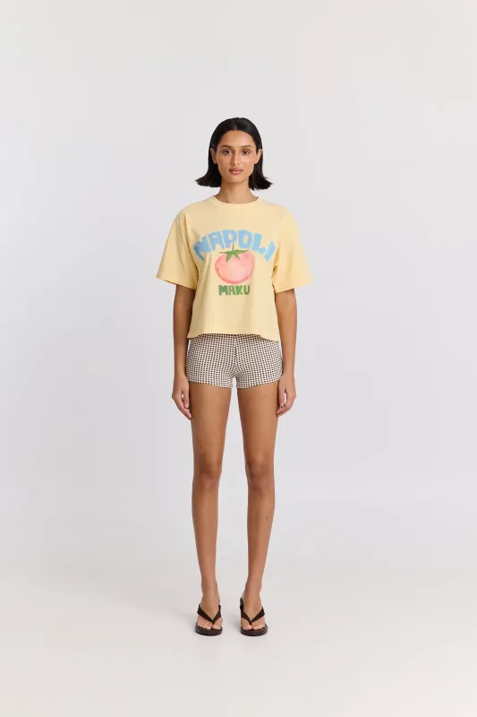 Napoli Boxy Crop Tee sold by Maku the Label