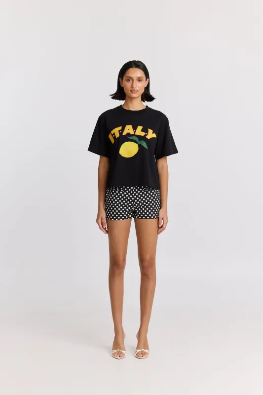 Italy Boxy Crop Tee sold by Maku the Label