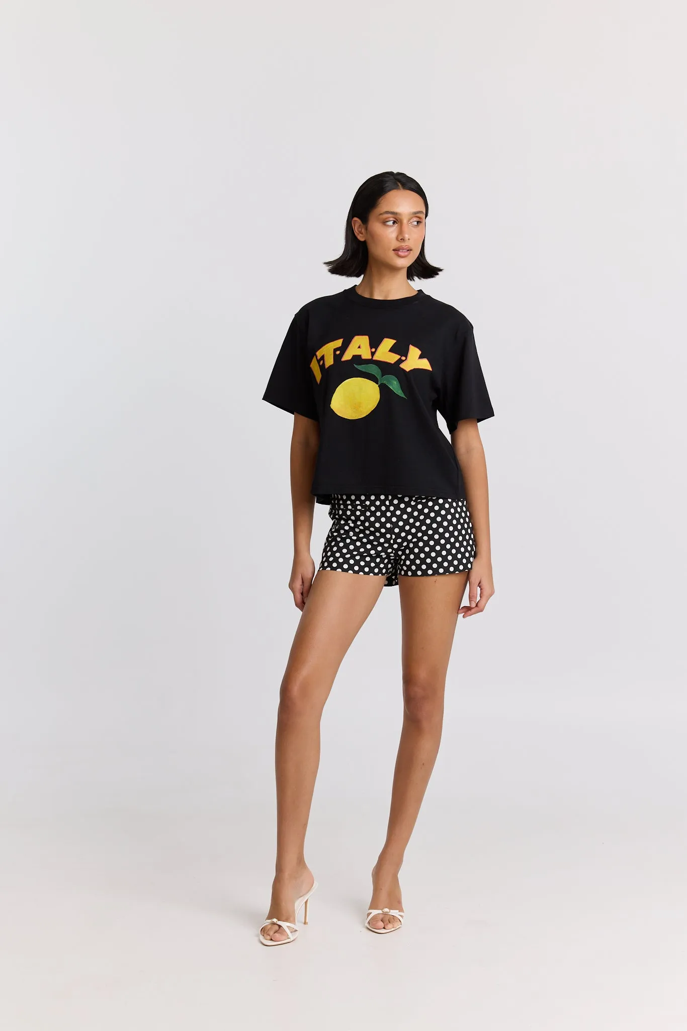 Italy Boxy Crop Tee sold by Maku the Label product image thumbnail 3