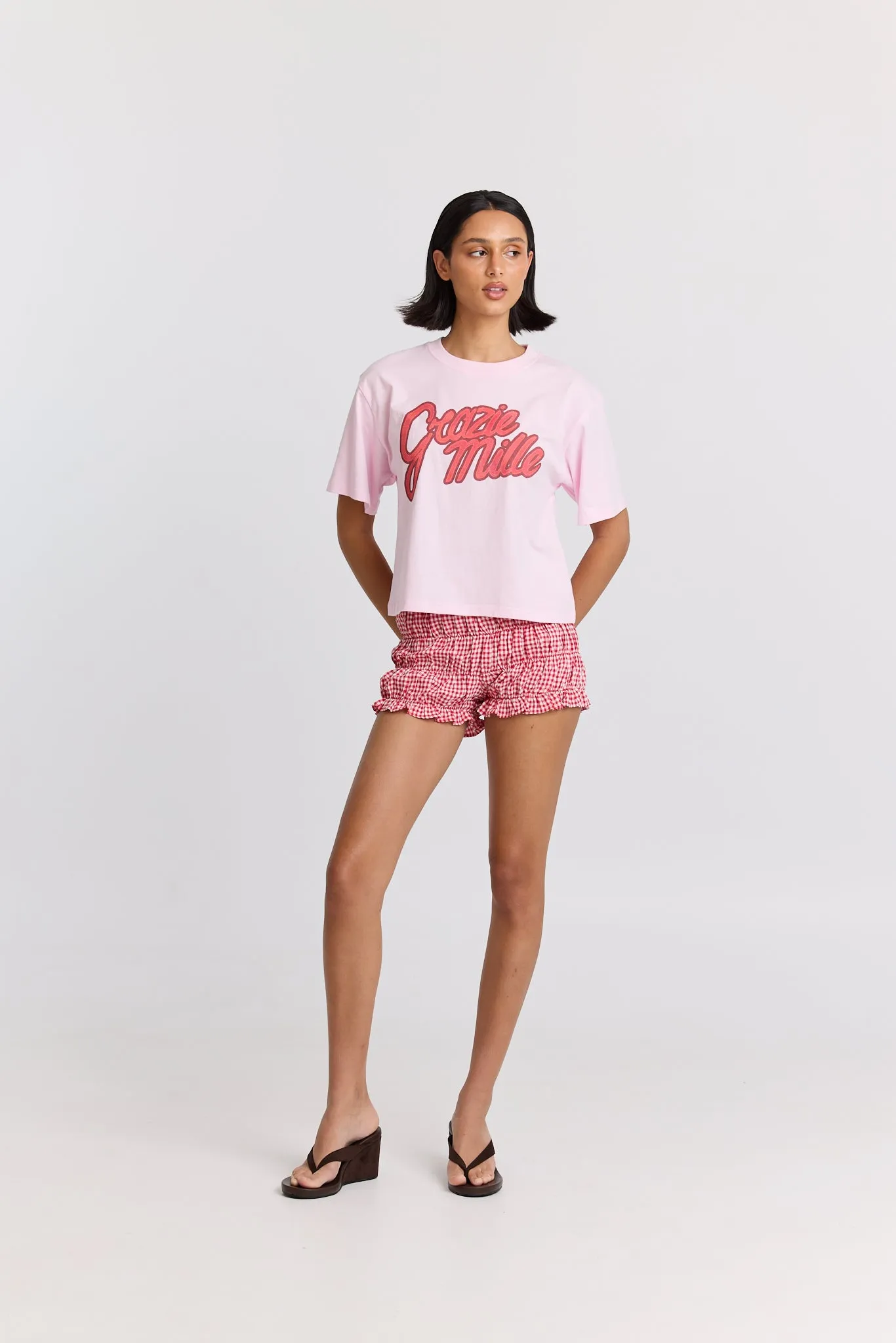 Grazie Mille Boxy Crop Tee sold by Maku the Label product image thumbnail 2