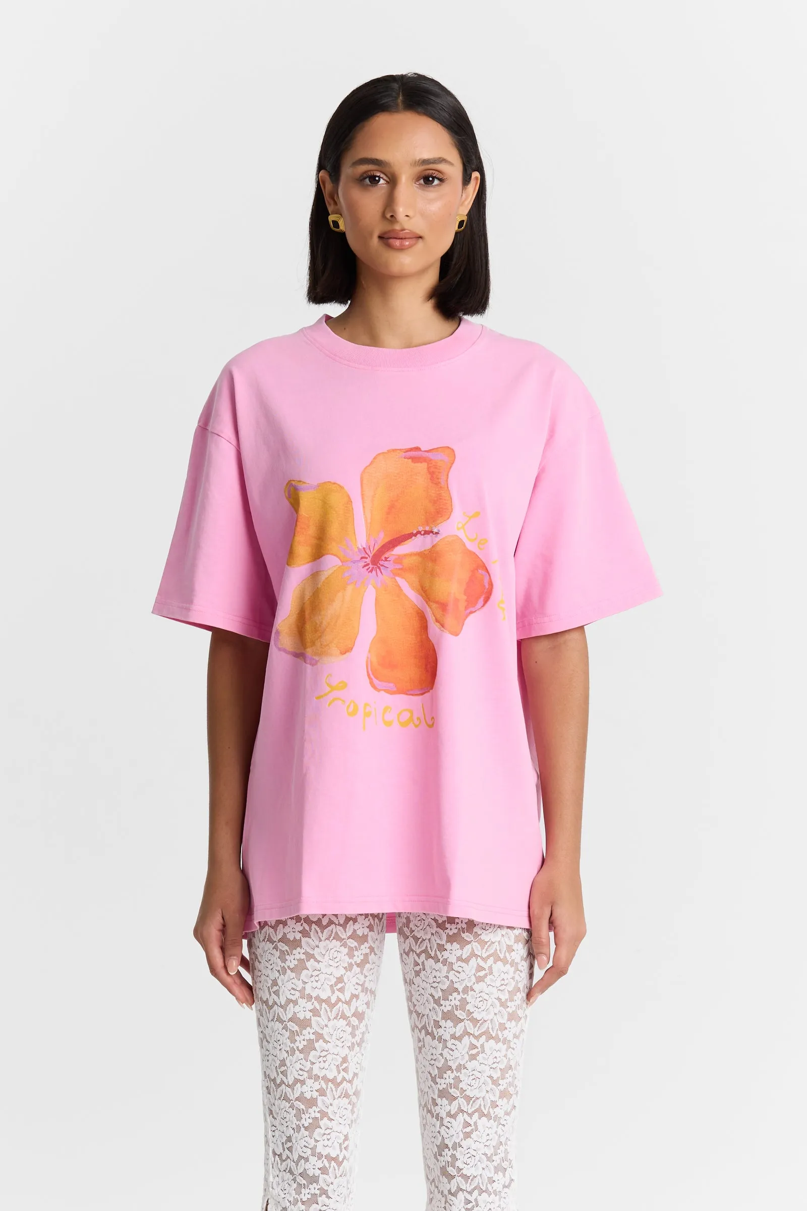 Le Fleur Tropical Oversize Tee sold by Maku the Label product image thumbnail 3
