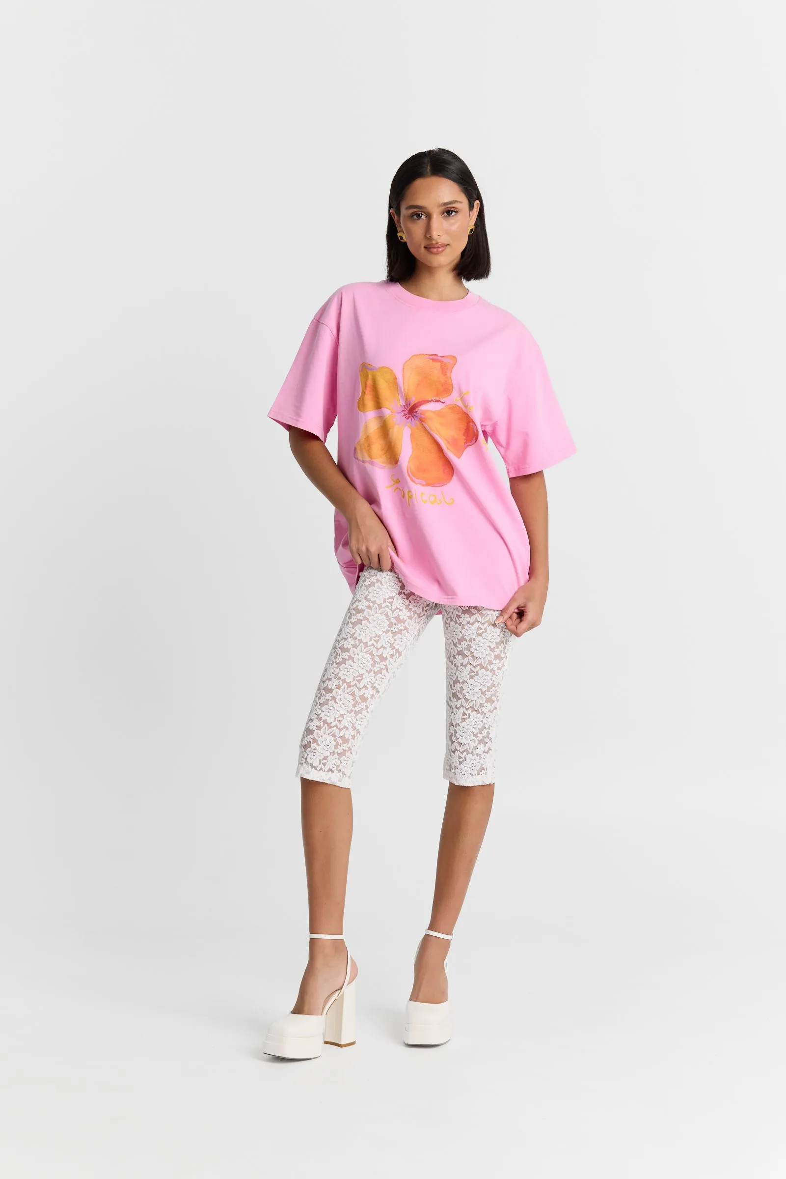 Le Fleur Tropical Oversize Tee sold by Maku the Label product image thumbnail 4