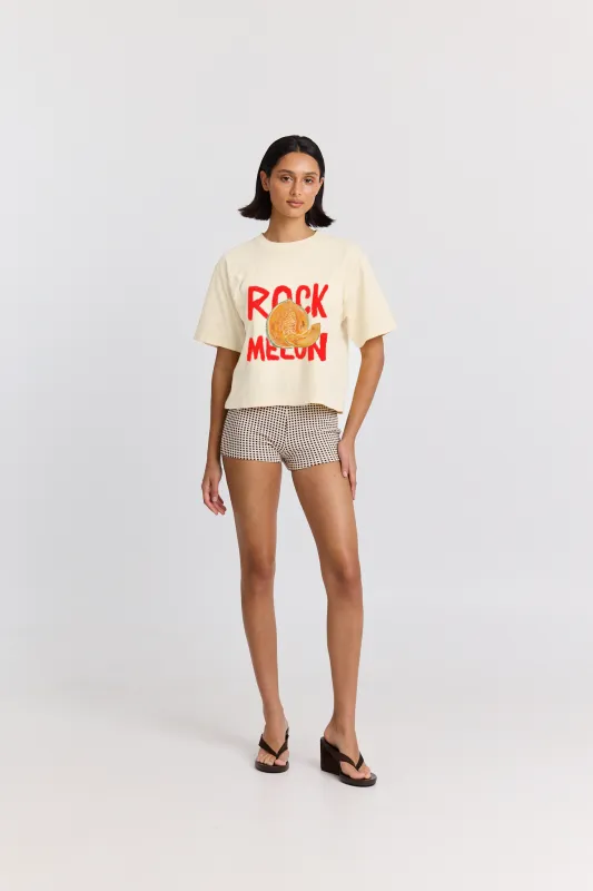 Rock Melon Boxy Crop Tee sold by Maku the Label