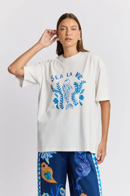 Sea La Vie Oversize Tee made by Maku the Label