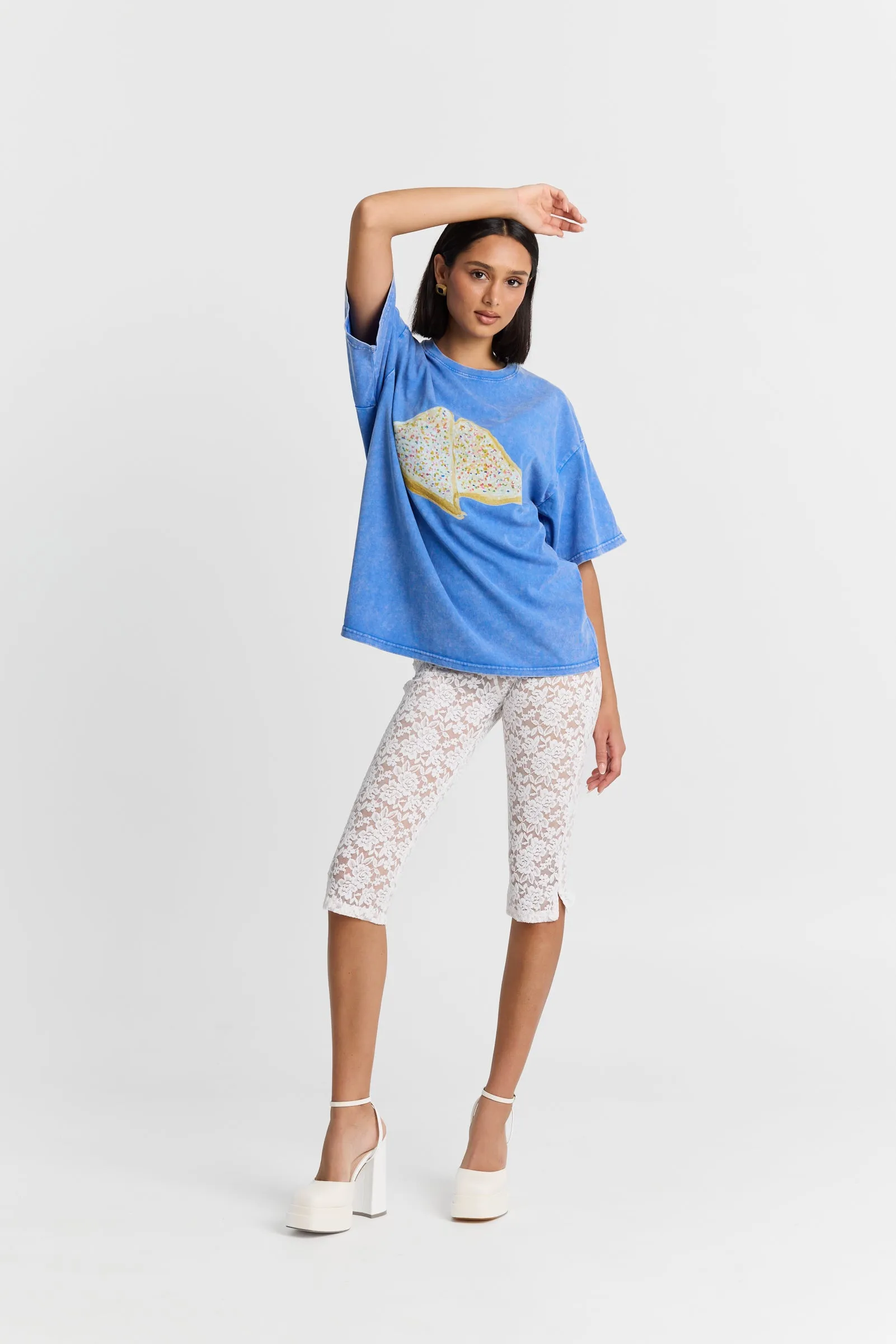 Fairy Bread Acid Wash Oversize Tee sold by Maku the Label product image thumbnail 5