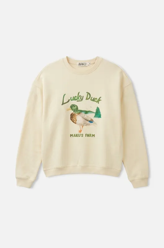 Lucky Duck Sweatshirt made by Maku the Label