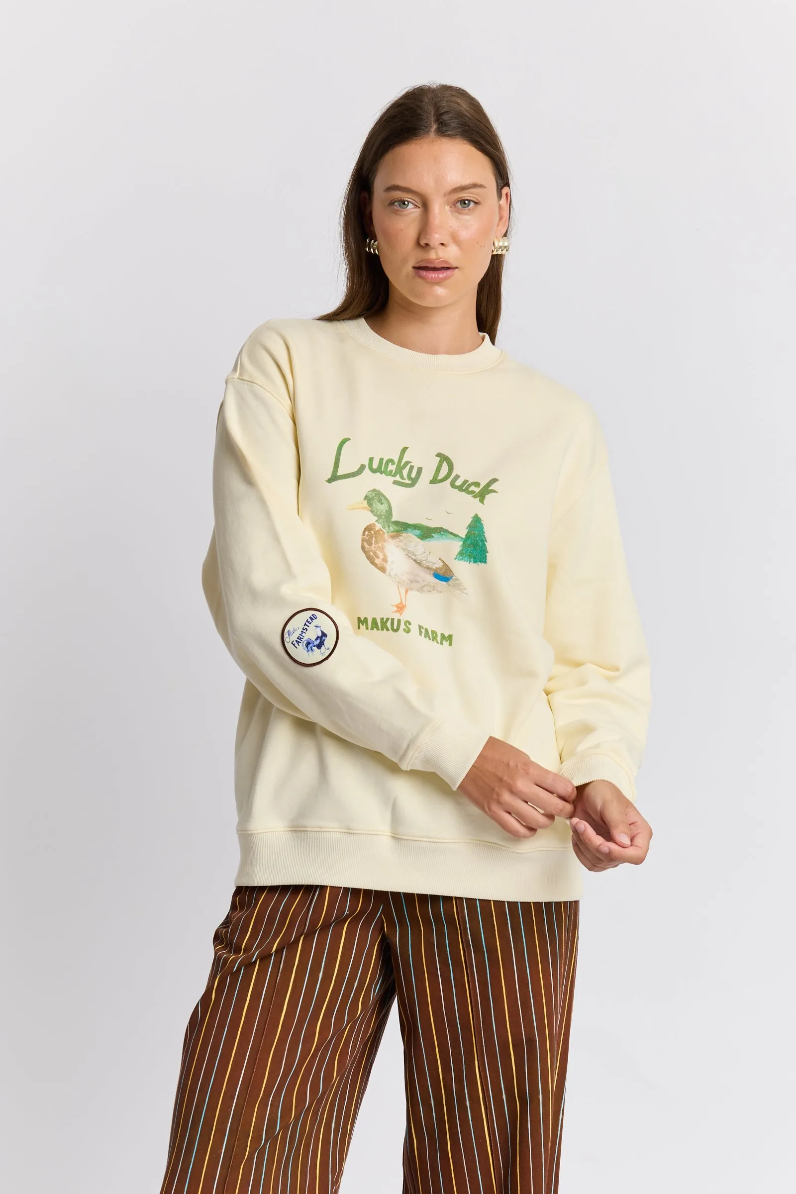 Lucky Duck Sweatshirt sold by Maku the Label product image thumbnail 2