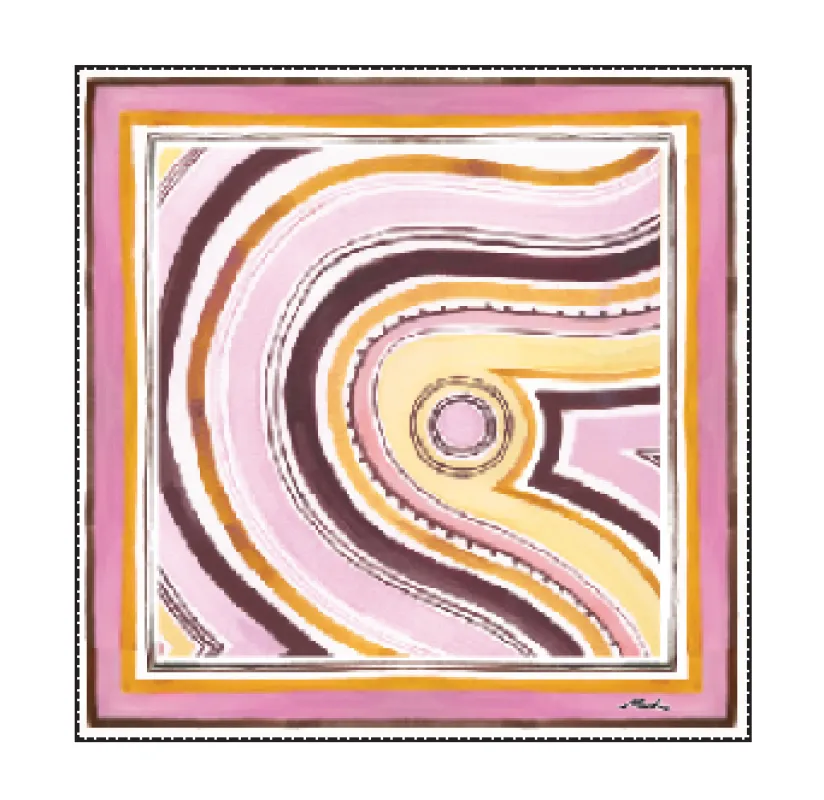 Strawberries & Cream Scarf made by Maku the Label