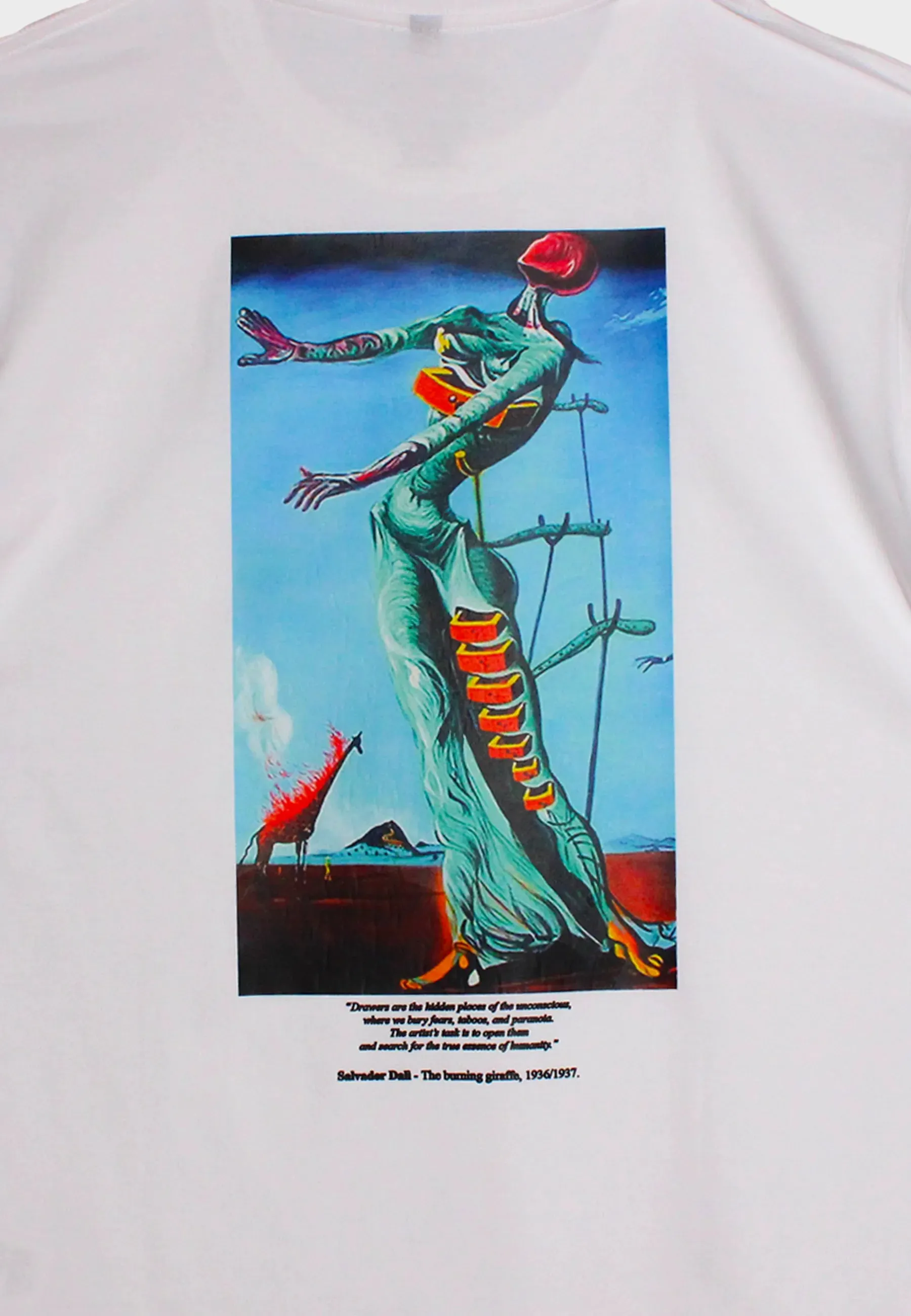 BURNING GIRAFFE - T-SHIRT - WHITE sold by NNARA product image thumbnail 3