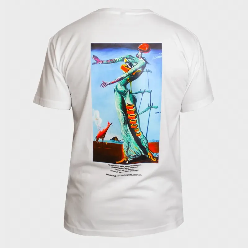 BURNING GIRAFFE - T-SHIRT - WHITE sold by NNARA