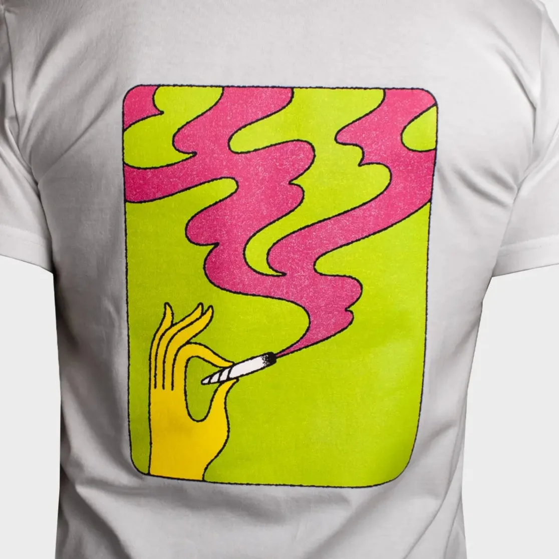 SMOKE FLOW - T-SHIRT - WHITE sold by NNARA product image thumbnail 2