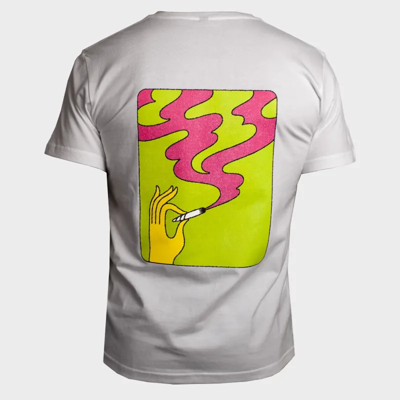 SMOKE FLOW - T-SHIRT - WHITE sold by NNARA