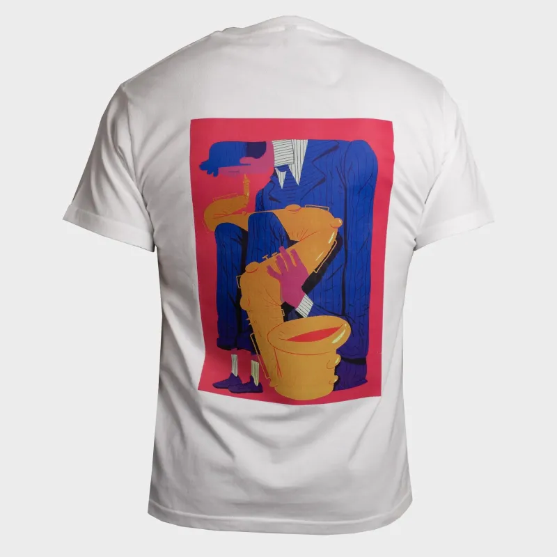 TWISTED SAX - T-SHIRT - WHITE sold by NNARA