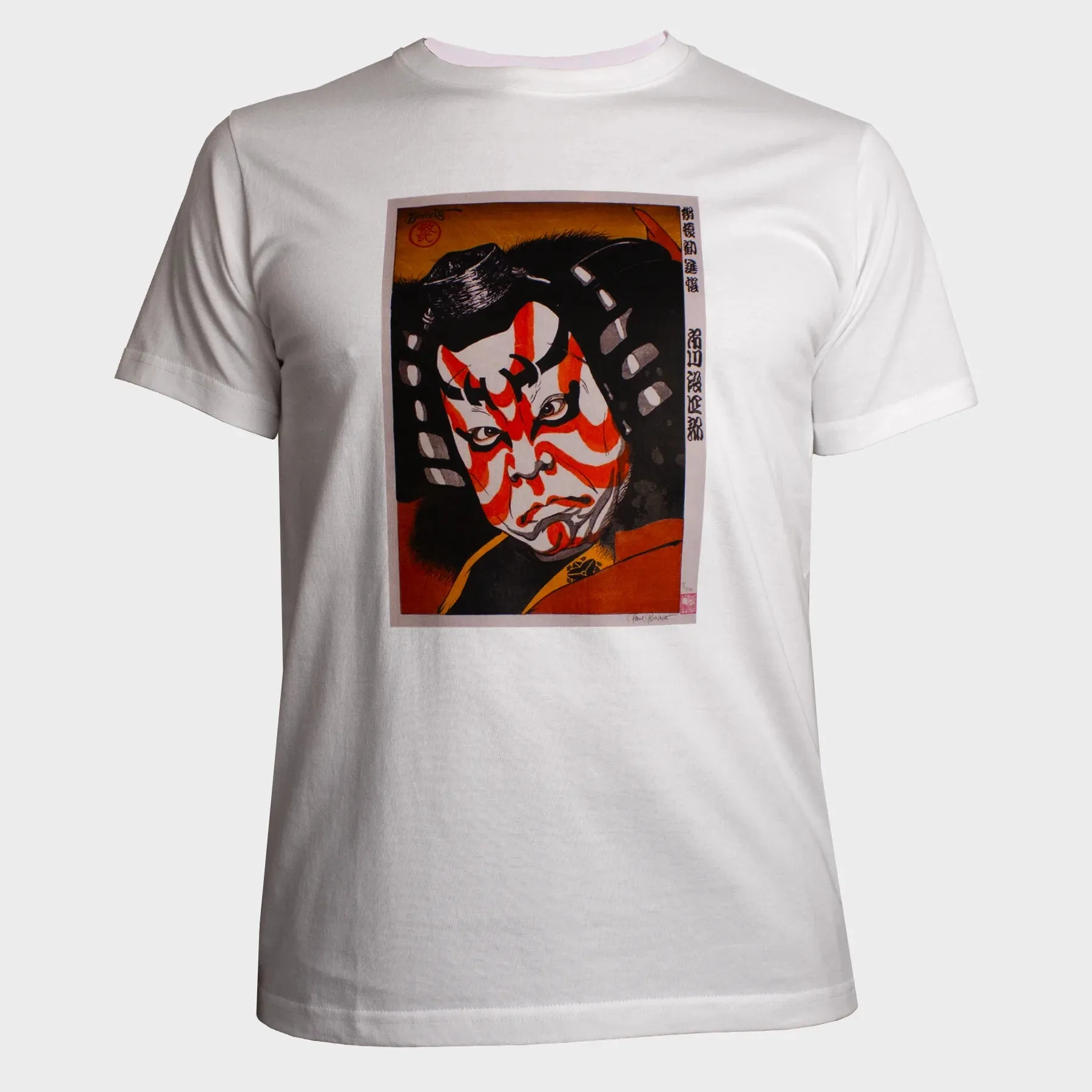 KABUKI FACE - T-SHIRT - WHITE sold by NNARA
