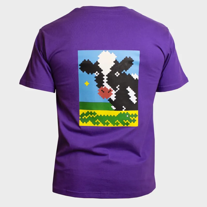 COW & CROCODILE - T-SHIRT - PURPLE sold by NNARA