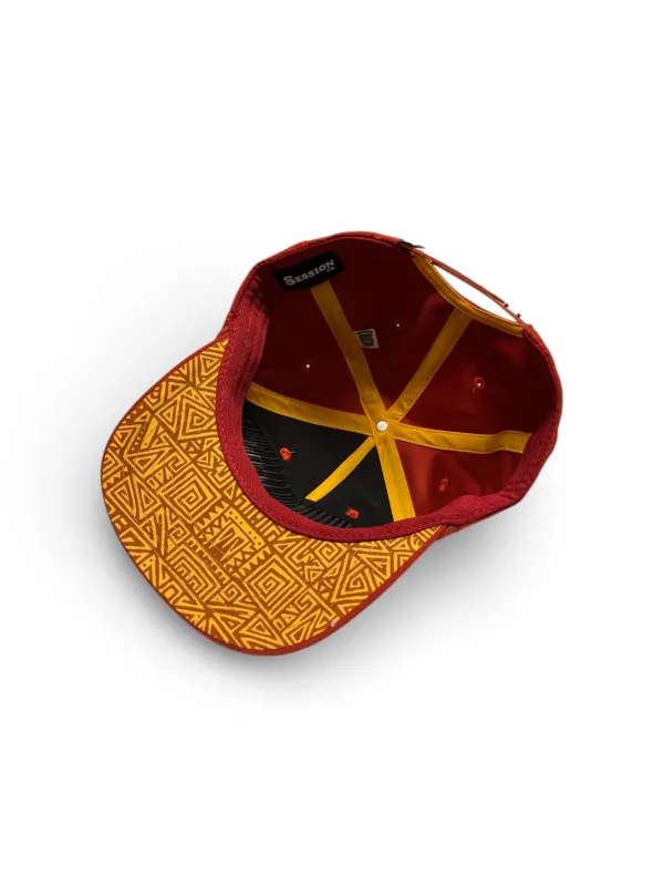 Island Time Hat - Sunset Red made by Session Brands