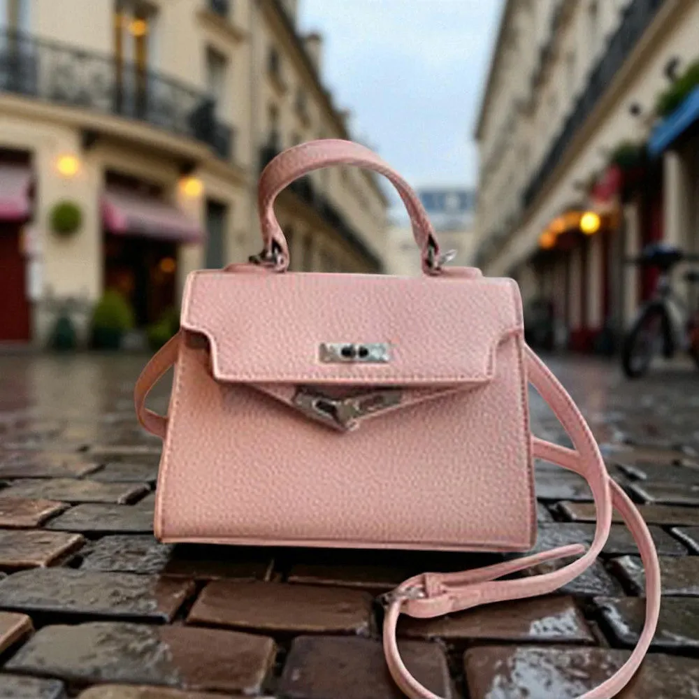 Fleur Mini Tote Bag With Adjustable Crossbody Strap in White sold by XYlondon product image thumbnail 5