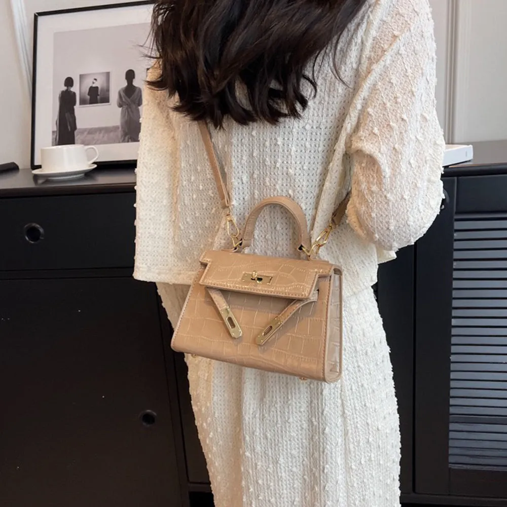 Rebecca Mini Animal Print Crossbody Shoulder Bag With Strap in Beige sold by XYlondon