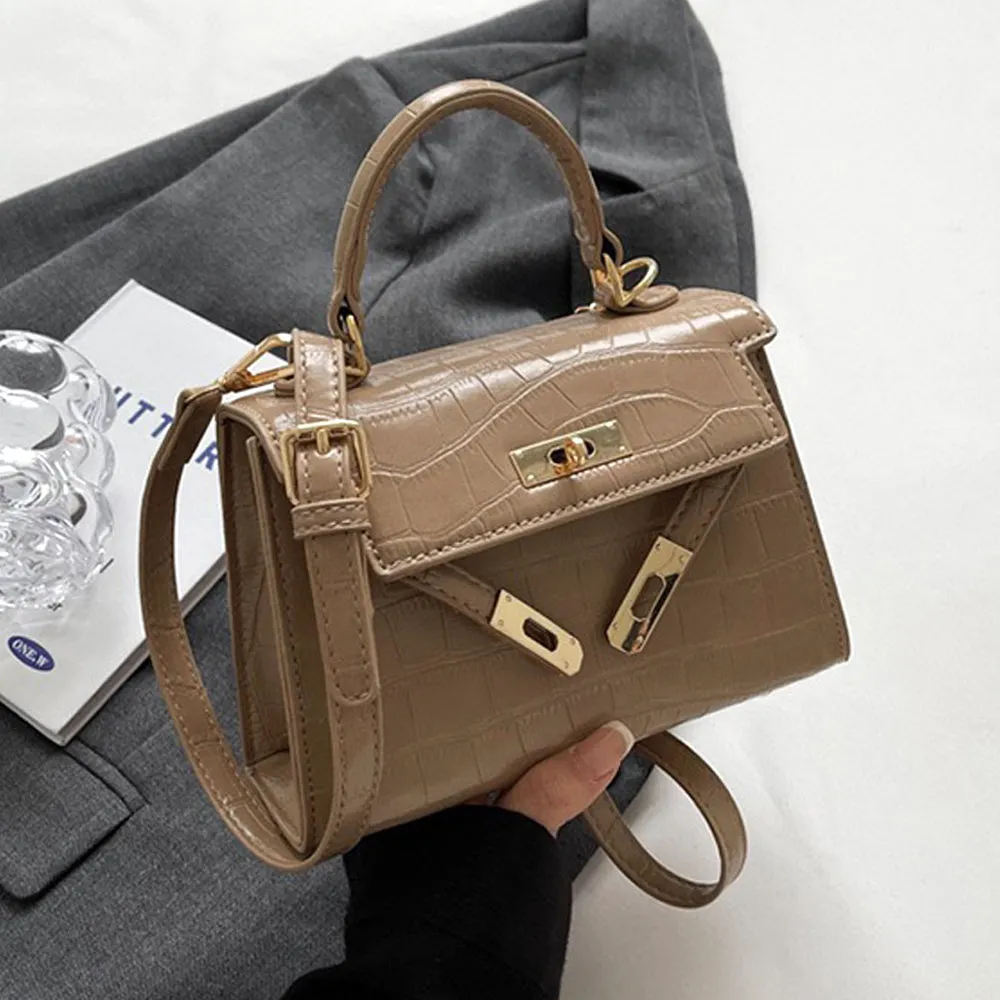 Rebecca Mini Animal Print Crossbody Shoulder Bag With Strap in Beige sold by XYlondon product image thumbnail 3