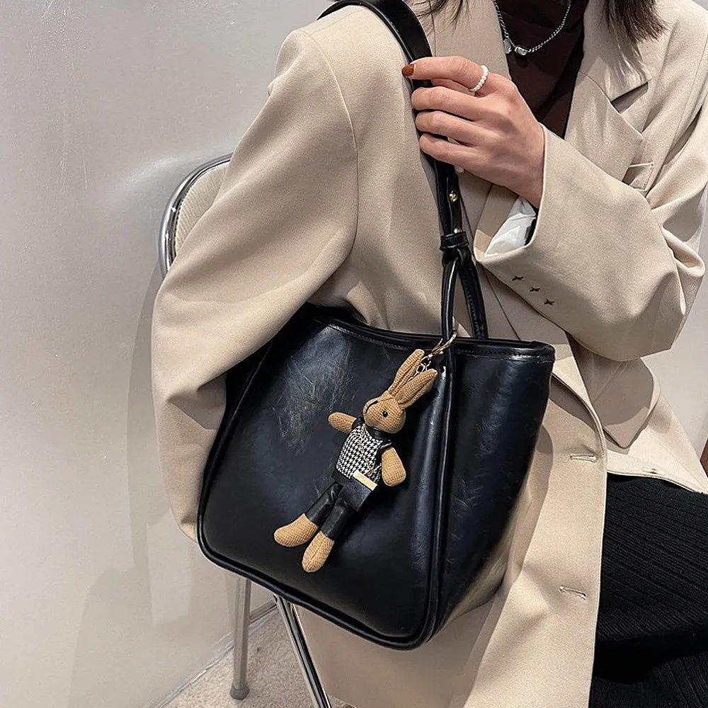 Kate Women's Shoulder Tote Bag With Strap in Black sold by XYlondon