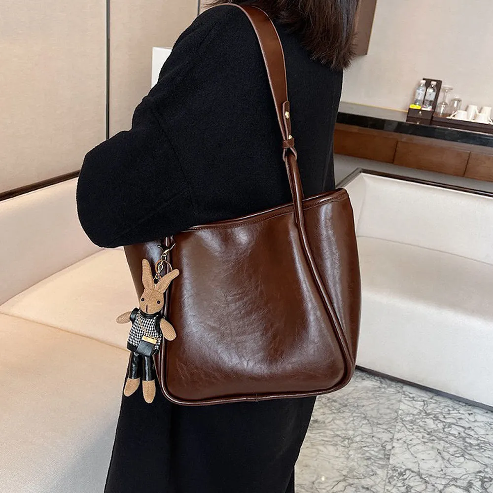 Kate Women's Shoulder Tote Bag With Strap in Black sold by XYlondon product image thumbnail 2