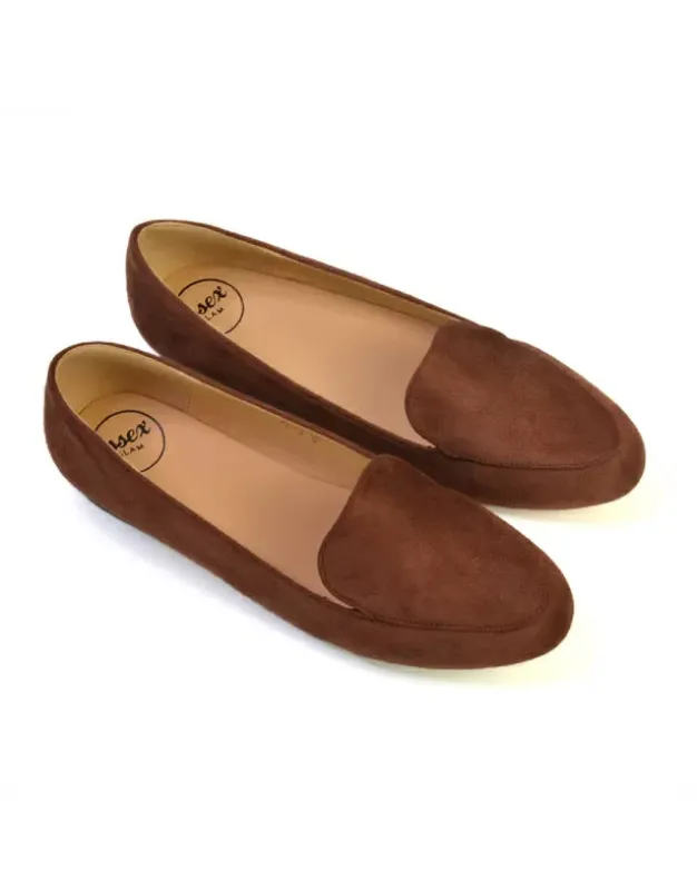 Quincy Slip On Low Heel Back to School Shoes Pumps Loafers in Tan sold by XYlondon