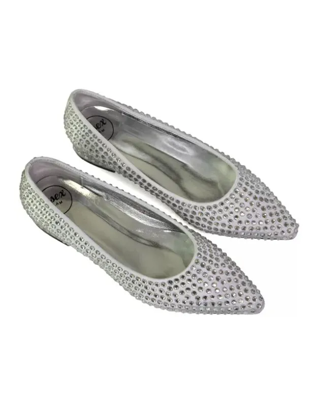Gemini Diamante Sparkly Heels Wedding Shoes Bridal Heels in Silver made by XYlondon
