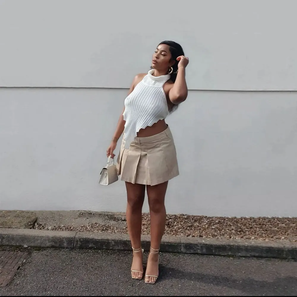 Jolie Square Toe Lace Up Strappy Sandal Stiletto High Heels in Gold sold by XYlondon product image thumbnail 5