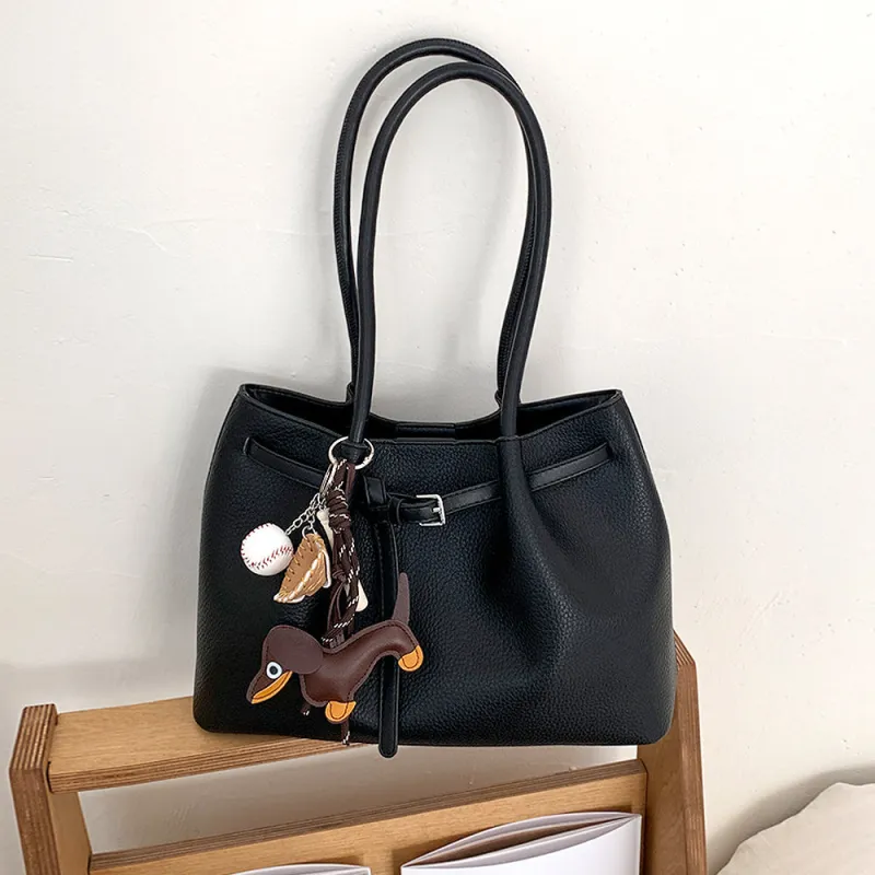 Orelia Large Shoulder Tote Bag With Charm in Black sold by XYlondon