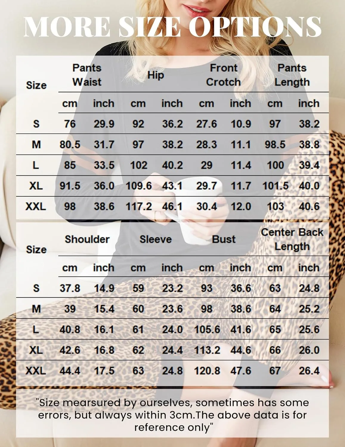 Maternity Pajama Set Nursing Pjs Top & Pant with Pockets sold by Ekouaer product image thumbnail 5