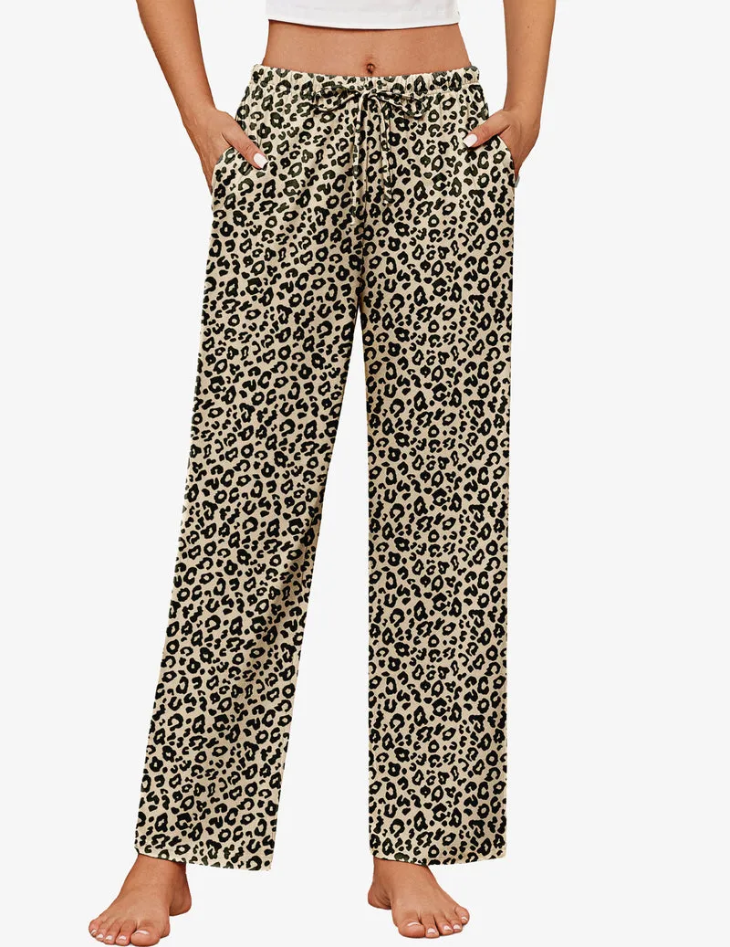 100% Cotton Pajama Pants Casual Drawstring Soft Pj Pants sold by Ekouaer product image thumbnail 3